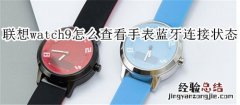 联想watch9怎么查看手表蓝牙连接状态