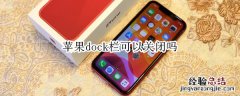 苹果dock栏可以关闭吗