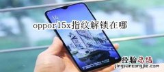 oppor15x指纹解锁在哪