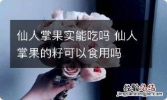 仙人掌果实能吃吗 仙人掌果的籽可以食用吗