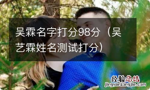 吴艺霖姓名测试打分 吴霖名字打分98分