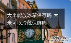 大米能放冰箱保存吗 大米可以冷藏保鲜吗