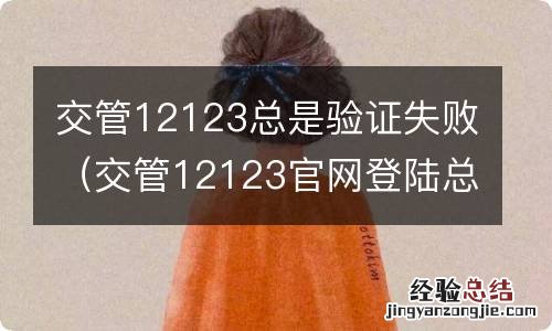 交管12123官网登陆总是验证失败怎么回事 交管12123总是验证失败