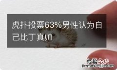 虎扑投票63%男性认为自己比丁真帅