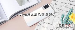 vivo怎么清除键盘记忆