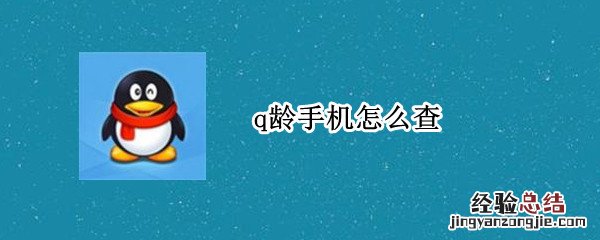 q龄手机怎么查