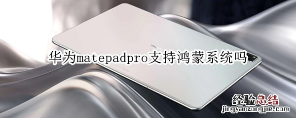 华为matepadpro支持鸿蒙系统吗