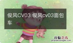 俊风CV03 俊风cv03面包车