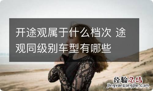 开途观属于什么档次 途观同级别车型有哪些