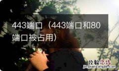 443端口和80端口被占用 443端口