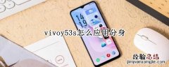 vivoy53s怎么应用分身