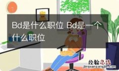 Bd是什么职位 Bd是一个什么职位