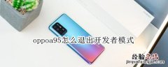 oppoa95怎么退出开发者模式