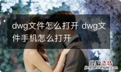 dwg文件怎么打开 dwg文件手机怎么打开