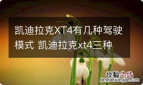 凯迪拉克XT4有几种驾驶模式 凯迪拉克xt4三种驾驶模式区别