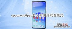 opporeno6pro怎么关闭开发者模式