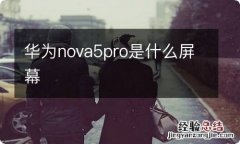 华为nova5pro是什么屏幕