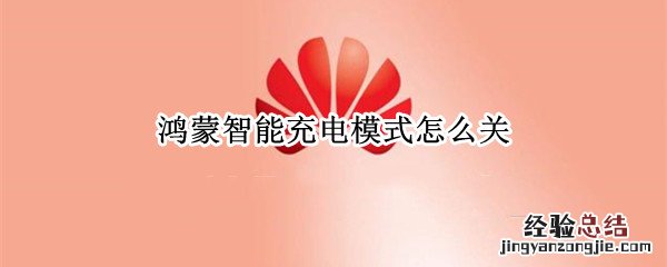 鸿蒙智能充电模式怎么关