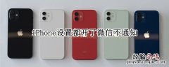 iPhone设置都开了微信不通知