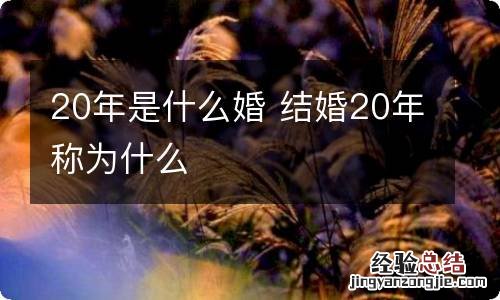 20年是什么婚 结婚20年称为什么