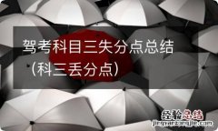 科三丢分点 驾考科目三失分点总结