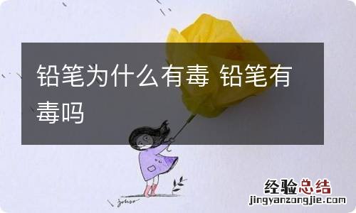 铅笔为什么有毒 铅笔有毒吗