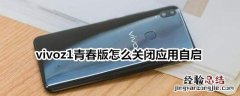 vivoz1青春版怎么关闭应用自启