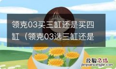 领克03选三缸还是四缸 领克03买三缸还是买四缸