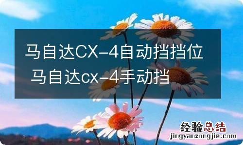 马自达CX-4自动挡挡位 马自达cx-4手动挡