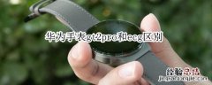 华为手表gt2pro和ecg区别