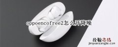 oppoencofree2怎么开降噪