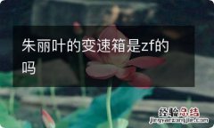 朱丽叶的变速箱是zf的吗