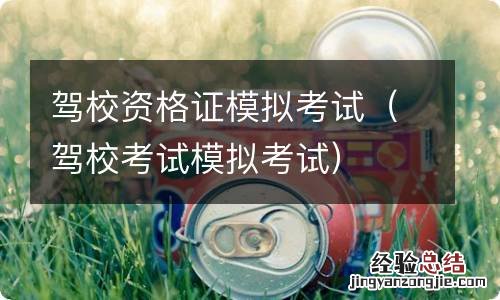 驾校考试模拟考试 驾校资格证模拟考试