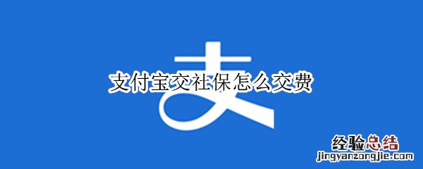 支付宝交社保怎么交费