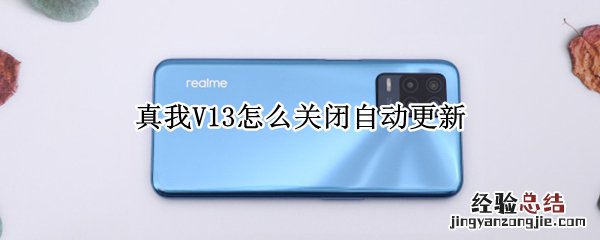 真我V13怎么关闭自动更新