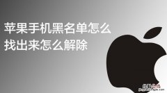 iphone黑名单在哪里看