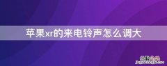 iPhonexr的来电铃声怎么调大 苹果xr电话铃声怎么调大