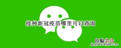 接种新冠疫苗哪里可以查询