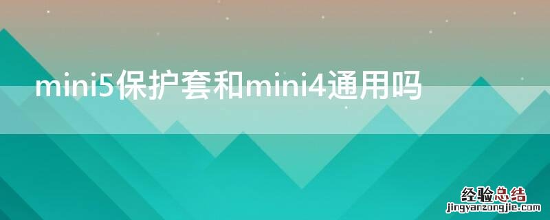 mini5保护套和mini4通用吗