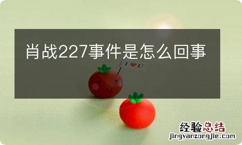 肖战227事件是怎么回事