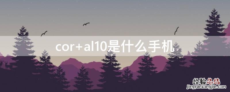 cor al10是什么手机