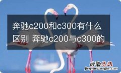 奔驰c200和c300有什么区别 奔驰c200与c300的区别