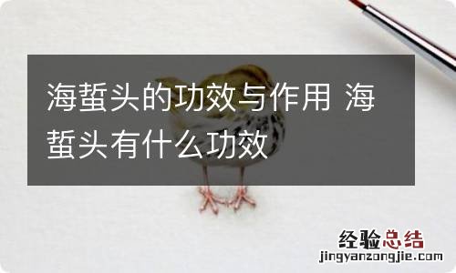 海蜇头的功效与作用 海蜇头有什么功效