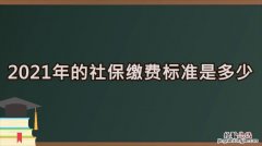 社保最低缴费标准是多少