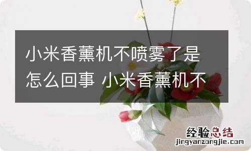 小米香薰机不喷雾了是怎么回事 小米香薰机不喷雾的解决办法