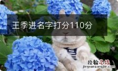 王季进名字打分110分