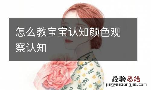 怎么教宝宝认知颜色观察认知
