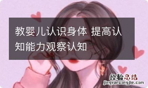 教婴儿认识身体 提高认知能力观察认知