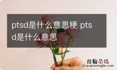 ptsd是什么意思梗 ptsd是什么意思