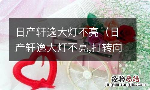 日产轩逸大灯不亮,打转向灯一起亮 日产轩逸大灯不亮